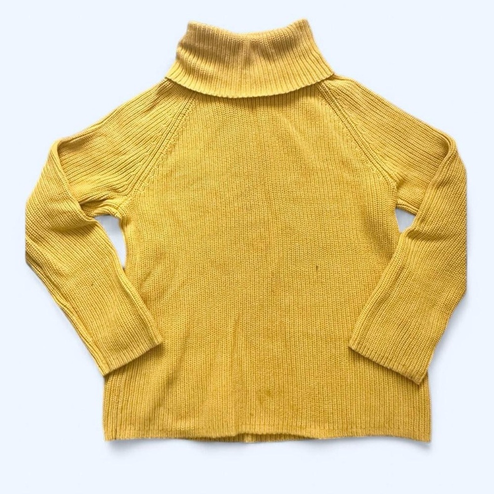 Vintage Land’s End Yellow Turtleneck Sweater